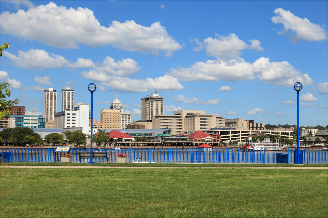 Skyline of Peoria, IL.